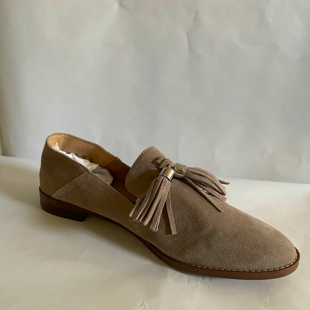 Franco Sarto tan suede loafers. Size 10